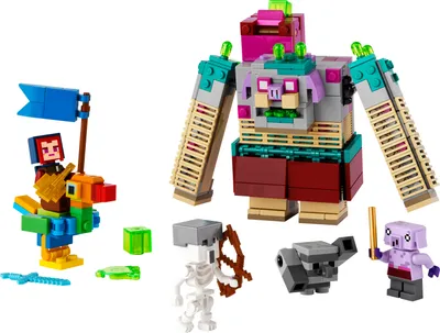 Produktbild von LEGO Minecraft Legends Showdown mit dem Verschlinger, Action-Spielzeug mit beliebten Figuren, Spielzeug für Kinder, Geschenk für Jungs, Mädchen und alle Gamer ab 8 Jahren 21257