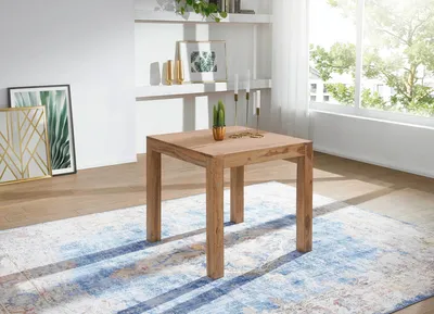 Produktbild von Esstisch quadratisch Massiv 80 x 80 cm Akazie Küchentisch Esszimmer Tisch