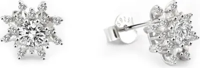 Produktbild von Passende Silberohrringe Schneeflocke AGUP2749