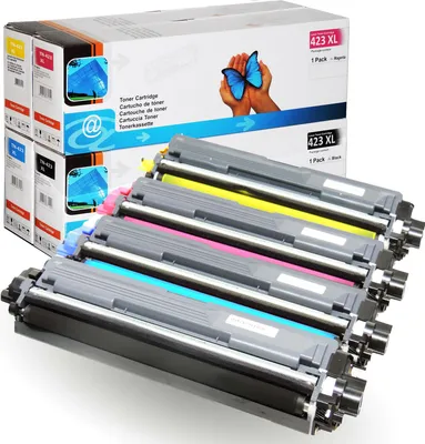 Produktbild von 4 Toner Brother TN-423 XXL kompatibel Schwarz, Cyan, Magenta, Gelb Multipack Tonerkartusche SparSet für Brother DCP-L8410CDN, DCP-L8410CDW, HL-L8260CDW, HL-L8360CDW Brother, MFC-L8690CDW, MFC-L8900CDW Drucker.
