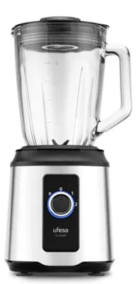 Image de Mixeur à bol Ufesa Sunset 1,5 L, 1 600 W, noir/inox, avec lames en acier inoxydable et fonction turbo