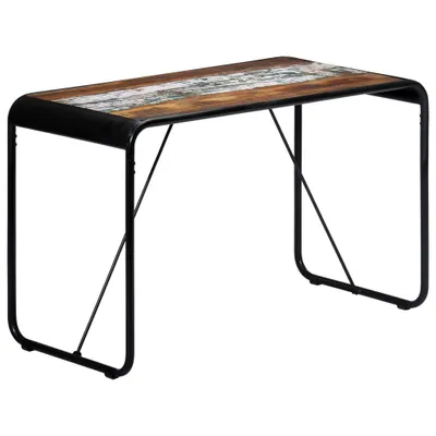 Imagen del producto de Maison Exclusive - Mesa de comedor, 118x60x76 cm, madera maciza de aspecto envejecido