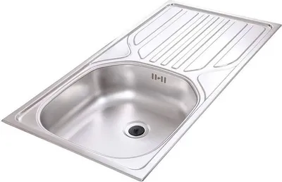 Produktbild von Edelstahl Einbauspüle Spülbecken Küchenspüle Spüle 86 x 43,5 cm Respekta