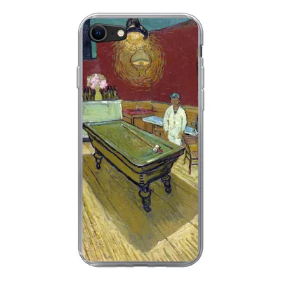 Produktbild von MuchoWow® Handyhülle Schutzhülle Hülle für iPhone 7 Das Nachtcafé - Vincent van Gogh Silikon Softcase Handy Hülle - Kartenhalter