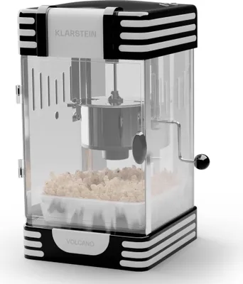 Image de Klarstein Machine a Pop Corn au Design Rétro, Machine Pop Corn Maison, Mini Appareil Popcorn de 300W au Style Cinema, Machine a Pop Corn Sucré et Salé, Pop-Corn Maker en Acier Inoxydable pour Enfants