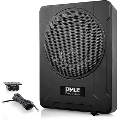 Produktbild von Pyle 600W Untersitz Subwoofer Aktiv – 8" Flacher Auto Lautsprecher mit Verstärke
