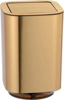 Produktbild von Goldener Mülleimer 5,5 L, Kunststoff, 17x25cm