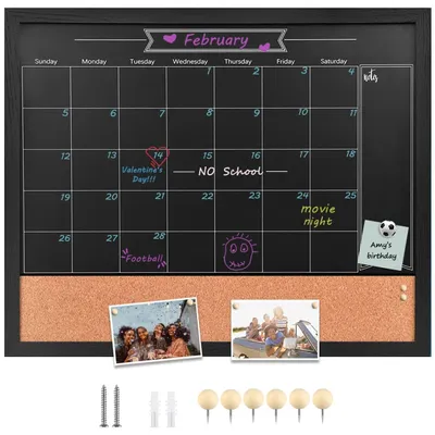 Productafbeelding van Magnetisch bord, kalender en prikbord, 60 x 80 cm