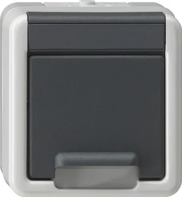 Obrázok produktu pre GIRA 441430, Schuko, Šedá, IP44, 250 V, 16 A, 0 - 45 °C
