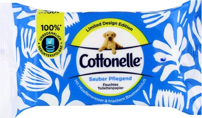 Immagine prodotto di Cottonelle  Feuchtes Toilettenpapier Sauber Pflegend 1-lagig 42 Tücher