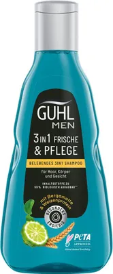 Produktbild von Guhl Men 3in1 Frische und Pflege belebendes Shampoo mit Koffein 250ml