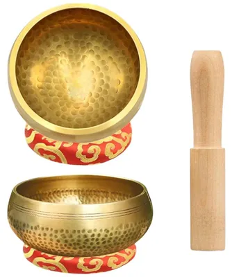 Produktbild von Tibetische Klangschalen Set mit Holzschlägel