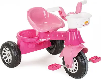 Produktbild von Pilsan Dreirad 07140 Korb vorne und hinten 35 kg Pedale Kunststoffreifen Motorik