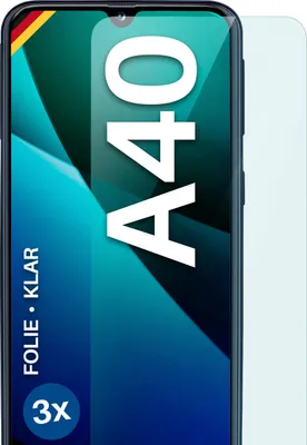 Produktbild von moex® 3x Schutzfolie kompatibel mit Samsung Galaxy A40 - Displayschutzfolie dünn Folie, Klar