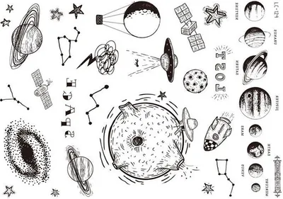 Produktbild von INF Temporäre Tattoo-Aufkleber (5er-Pack) Modell 3