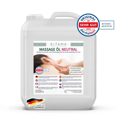 Produktbild von Kitama Massageöl tral 10L Dermatest  für Thai-Massage Physiotherapie