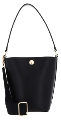 Image de LACOSTE Cuir sac à épaule sac à épaule bandoulière Tennis Bliss Bucket Bag Noir