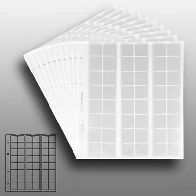 Produktbild von Prophila Collection 10 numismatische Münzhüllen, je 48 Fächer bis 17 mm Ø, für Klein-Münzen