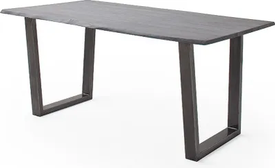 Produktbild von Baumkantentisch >Calabria< in Akazie grau / antik  - 180x76,5x90 (BxHxT)