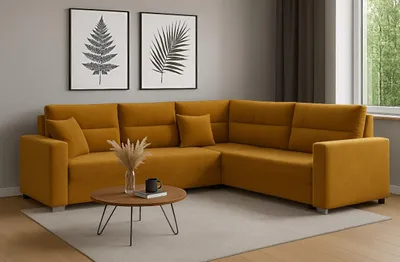 Zdjęcie produktu dla Narożnik wypoczynkowy PARIS z funkcją spania, sofa narożna rozkładana