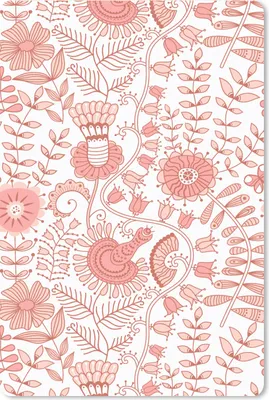 Produktbild von MuchoWow® Mauspad Mousepad Blumen - Muster - Pastell 18x27 cm - Mousepads - Maus Mat - Pad - Mausunterlage