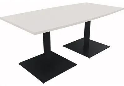 Produktbild von Bespr.ti. Tonneau Tellerfuß Quadrat B1800xT800/900xH720 an/Weiß