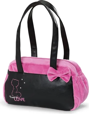 Produktbild von Nici 38118 - Handtasche Love, 32 x 20 x 10 cm, schwarz/pink