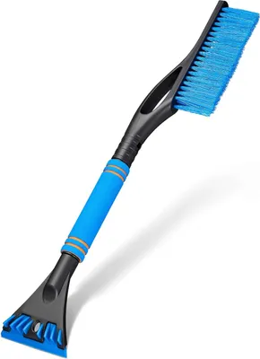 Produktbild von Eiskratzer Auto mit Besen, Lackschonend, 2in1, Eisschaber, Eisbrecher, Scheibenkratzer, Eisentferner, Frostschaber, Schneeabzieher, Auto Winter Zubeh?r