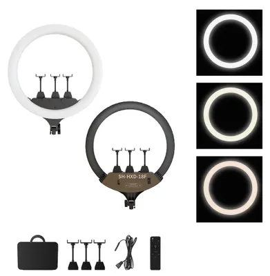 Productafbeelding van Ringlamp, instelbare helderheid, 360-graden draaibaar, eenvoudige ringlamp