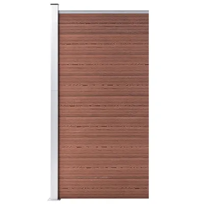 Image de Panneau de clôture WPC 95x186 cm Marron