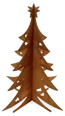 Produktbild von Edelrost 3D Tannenbaum Weihnachtsbaum Weihnachtsdeko 45cm