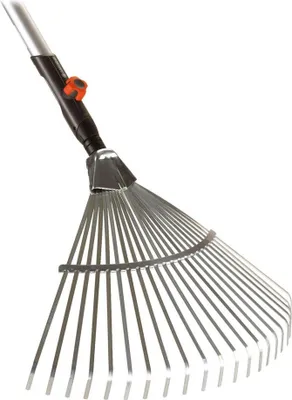 Zdjęcie produktu dla Gardena 3022-20, Grabie ogrodowe, Czarny, Stal nierdzewna, Stal, Drewno, 50 cm, 130 cm