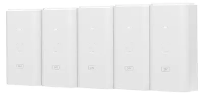 Produktbild von Ubiquiti POE-24-12W-5P, Gigabit Ethernet, 10,100,1000 Mbit/s, 90 - 260 V, 47 - 63 Hz, 0,5 A, 0 - 40 °C