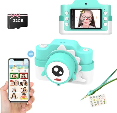 Produktbild von Kinder-Digitalkamera mit 2-Zoll-Bildschirm, 48-Megapixel-Fotokamera, 1080P Videokamera, Ideales Geschenk für Kinder im Alter von 3 bis 12 Jahren