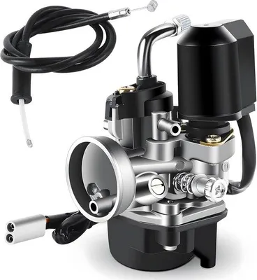 Productafbeelding van Vervangende Carburetor 17.5mm voor 50cc Scooters, Geschikt voor Piaggio, Gilera, Aprilia, Inclusief E-Choke