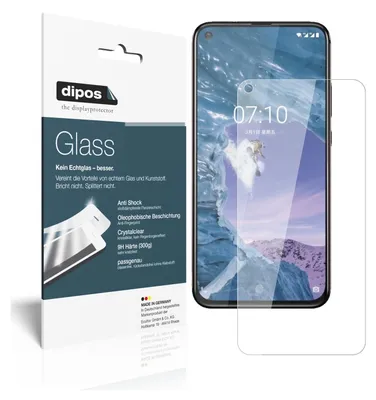 Obrázek produktu pro 1x ochranná fólie pro Nokia 8.1 Plus - anti-shock 9H fólie dipos Glass plastové sklo