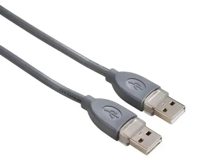 Zdjęcie produktu dla Hama USB A/A, 1.8 m, 1,8 m, USB A, USB A, USB 2.0, Męska/Męska, Szary