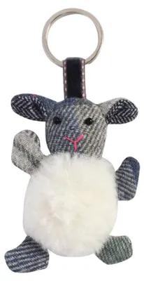 Immagine prodotto di Omgoods - Portachiavi a forma di pecora di peluche, con orecchie morbide