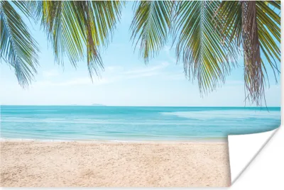 Produktbild von MuchoWow® Poster Strand - Palme - Thailand 60x40 cm - Schlafzimmerdekoration