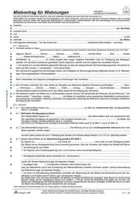 Obrázok produktu pre RNK Verlag 525/10 Nájomné zmluvy pre byty - podrobná verzia, 6 strán, DIN A4