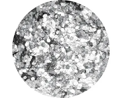 Produktbild von Glorex Brillant-Glitter holo silberfarben 9 g