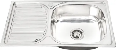 Produktbild von MIDORI® Edelstahl Spüle Küchenspüle Einbauspüle Spülbecken 1 Becken mit Abtropffläche links 76x43cm