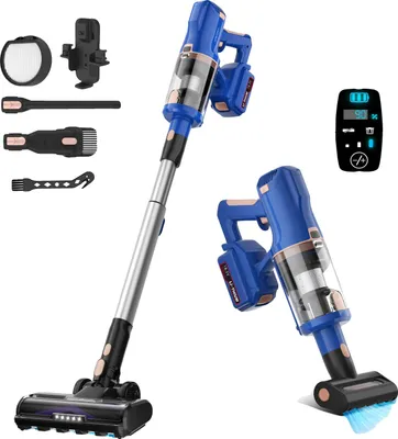 Produktbild von Staubsauger, starke Saugkraft, lange Akkulaufzeit, Blau, EU