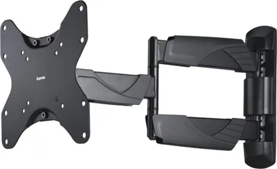 A black TV wall mount is shown against a white background.