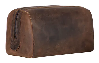 Produktbild von LEONHARD HEYDEN Leder Kulturbeutel Salisbury Toiletry Bag Brown braun