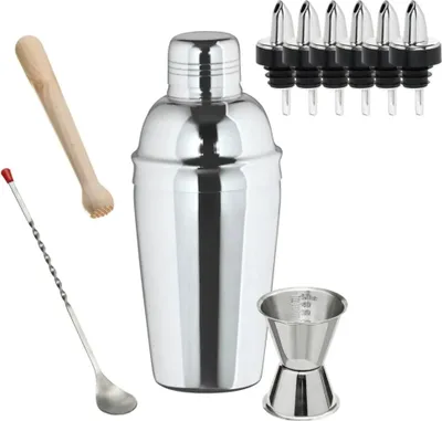 Produktbild von Cocktail Shaker set - 3-teiliger, Edelstahl