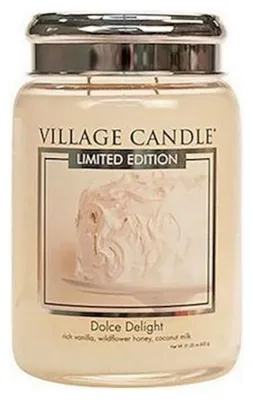 Produktbild von Village Candle Kerze Dolce Delight 10 x 15 cm Wachs Creme