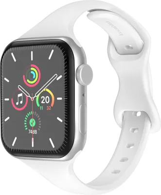 Produktbild von imoshion Slim Silikonarmband für das Watch Series 1 t/m 9 / SE (38/40/41 mm) | Series 10 / 11 (42 mm) - Weiß