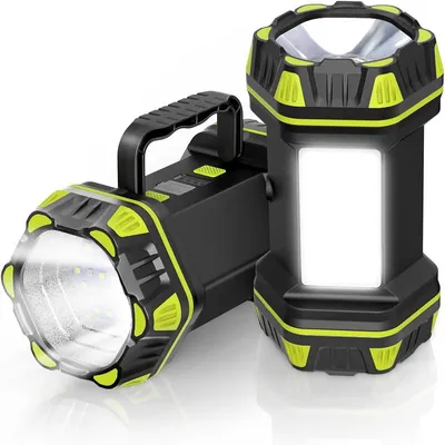 Produktbild von LED Camping Laterne wiederaufladbar, 4800 mAh Akku, 4+4 Modi, tragbare Taschenlampe für Notfälle, Outdoor, Wandern, Angeln
