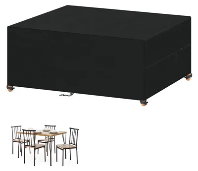 Productafbeelding van Beschermhoes voor tuinmeubilair, winterbestendig, waterdicht, 130x80x70 cm, 420D Oxford met Polyurethancoating